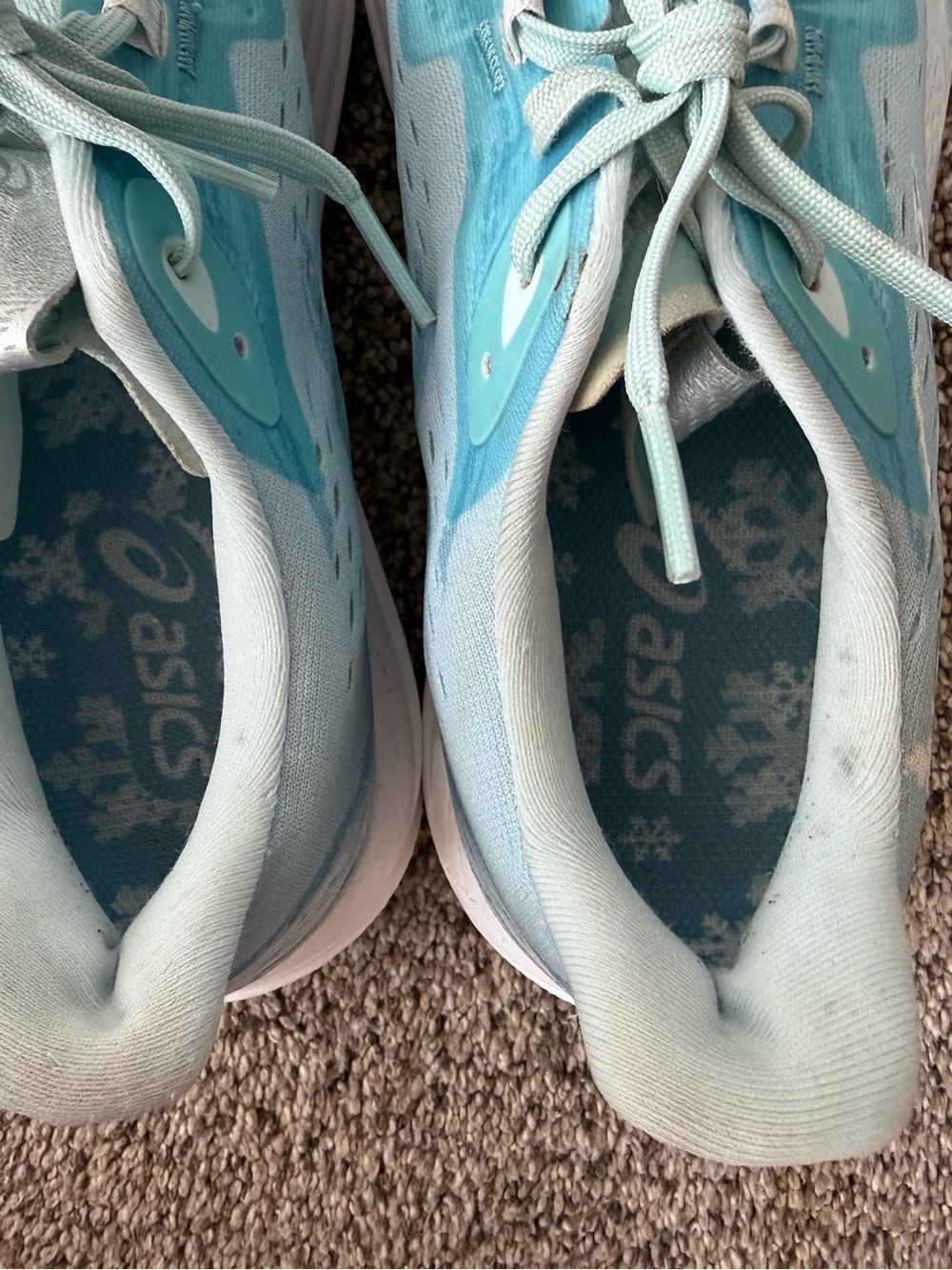 Asics Gel-Noosa Tri 15 Soothing Sea Blue/ Pure Silver Running Shoes Sz 10 - Picture 5 of 12